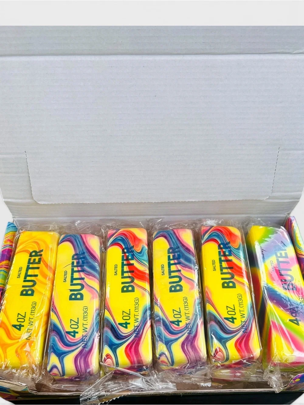 12 Pack Marble Butter Squishy Toys Display Box Slow Rising Novelty Fidget Lot